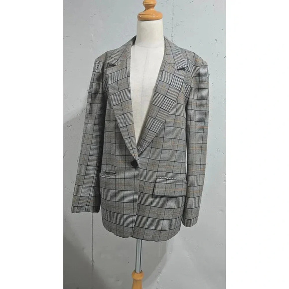 Vintage Pendelton 100% Wool Plaid Blazer sz 8 - Picture 4 of 5